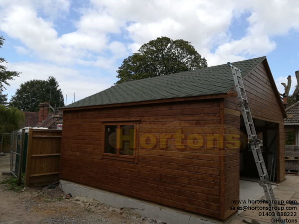 6x6m Framed Timber Double Garage